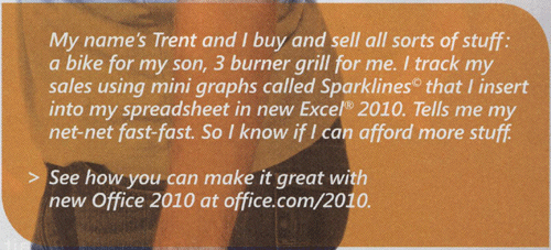 Tufte sparkline Microsoft Excel copyright claim