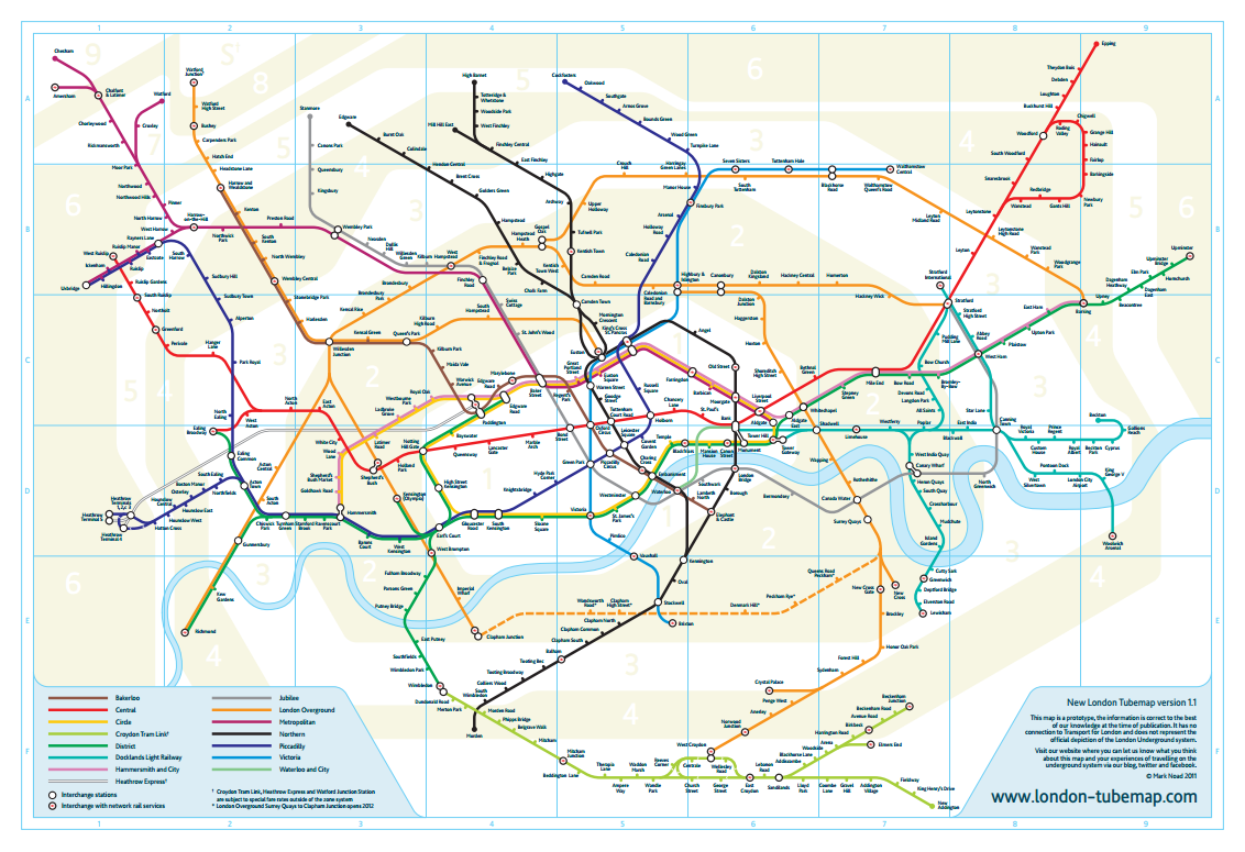 alternative London Tube map