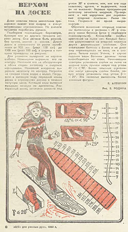 Russian DIY snowboard