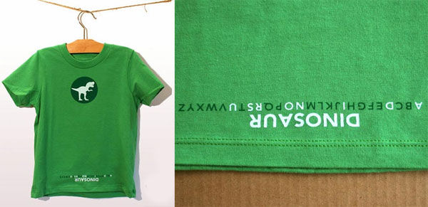 Dinosaur alphabet shirt