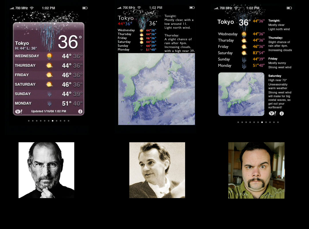 iphone weather interface