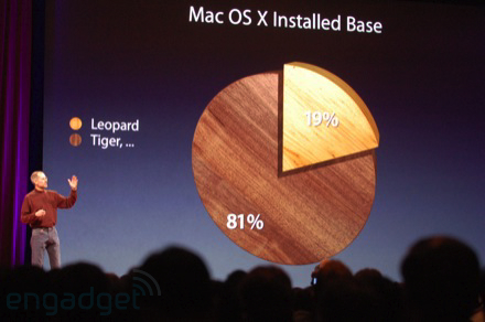 Steve Jobs more chartjunk pie chart